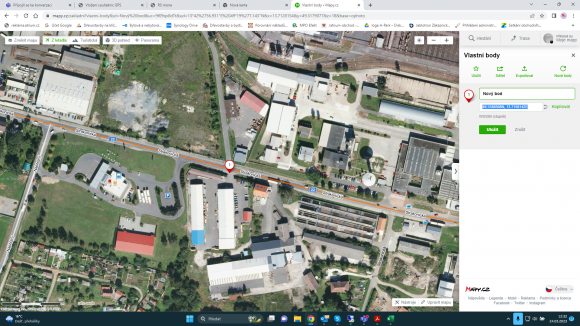 Zkopíruji GPS souřadnice a vložím pomocí CTRL + C do pole GPS v AP